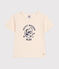Boys' short-sleeved fine jersey T-Shirt AVALANCHE Ecru