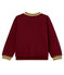 Cotton sweatshirt cardigan OGRE purple