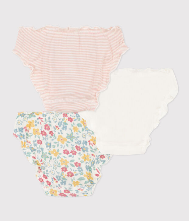 Girls' Floral Cotton Briefs - 3-Pack multicolor