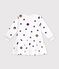 Baby girl's long-sleeved dress white/multicolor