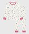 Children's Paris print cotton pyjamas MARSHMALLOW white/MULTICO white