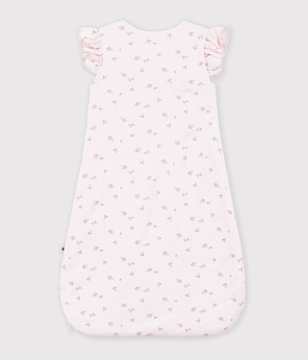 Babies' 3 TOG flower print corduroy sleeping bag pink/multicolor