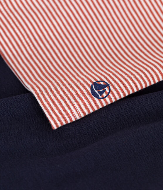 Junior Short Cotton Pyjamas SMOKING blue/MULTICO white