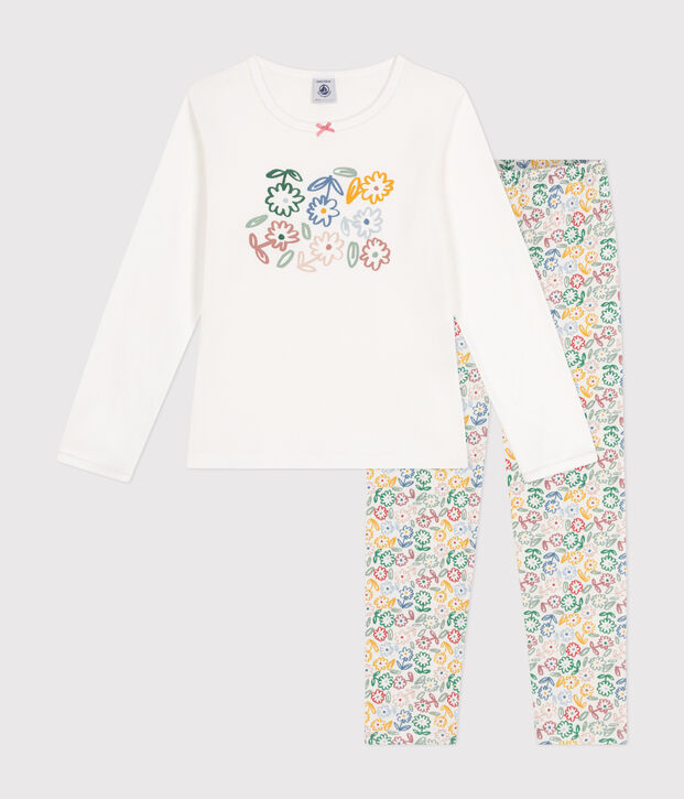 Children's cotton pyjamas. white/multicolor