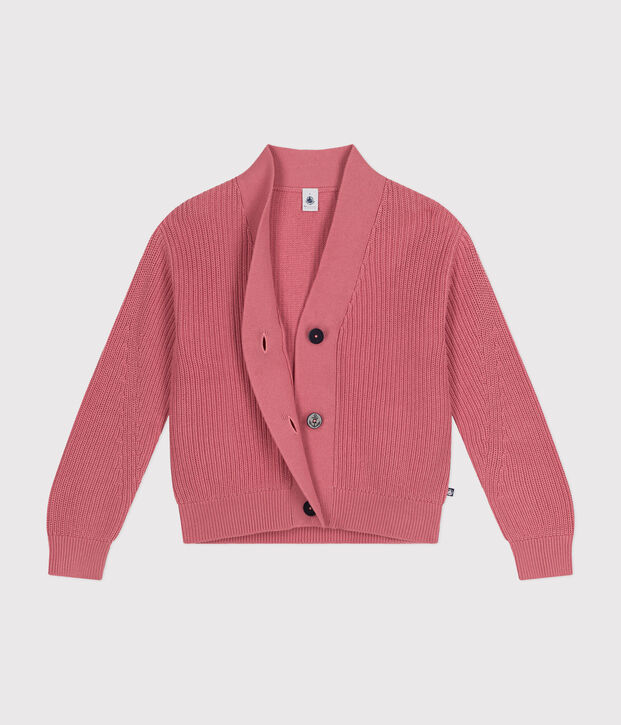 Women's cotton cardigan pink