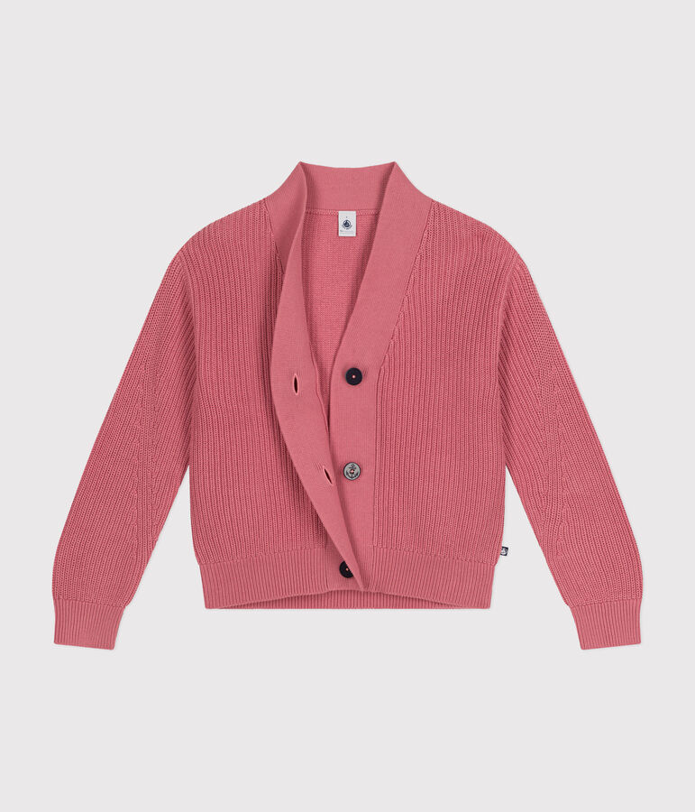 Women's cotton cardigan pink