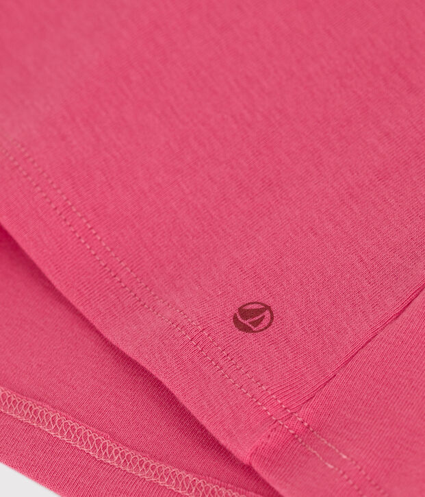 Babies' sleeveless cotton blouse pink