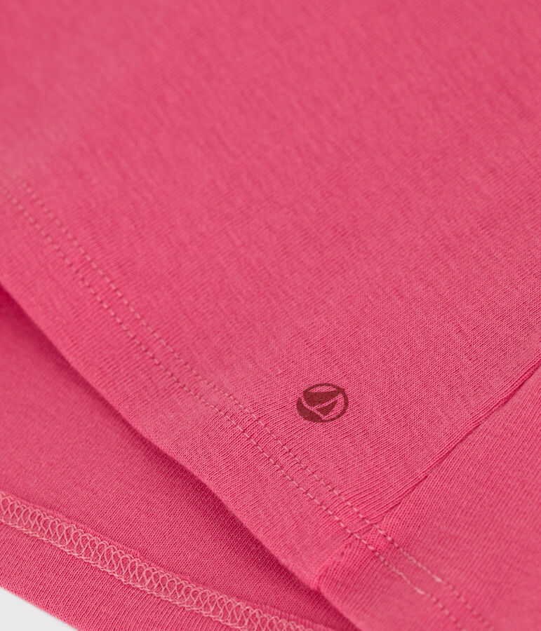 Babies' sleeveless cotton blouse pink