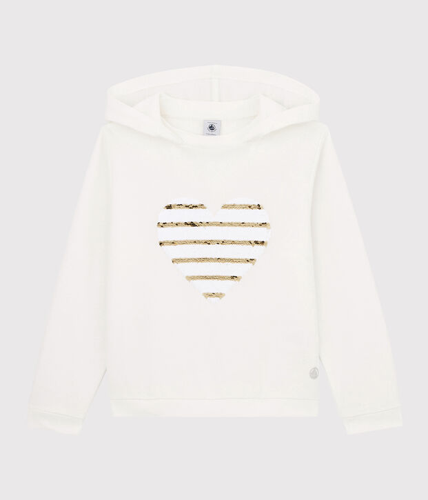 Girls' Hooded T-shirt white
