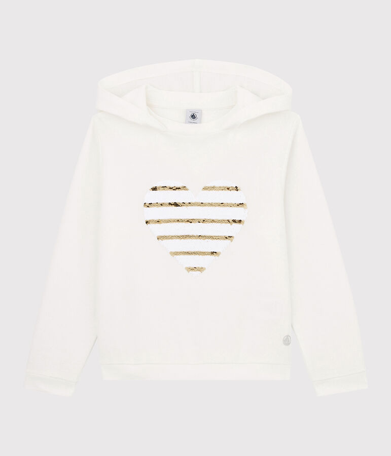Girls' Hooded T-shirt white
