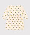 Babies' Long-Sleeved Patterned Quilted Tube Knit Dress AVALANCHE white/MULTICO