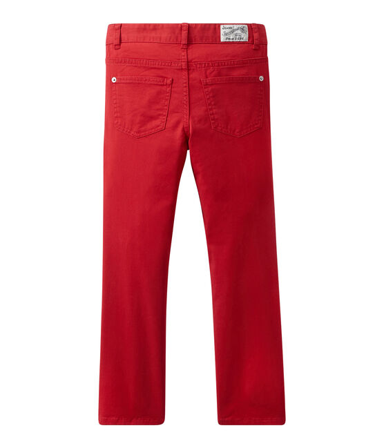 Boy coloured denim trousers TERKUIT red