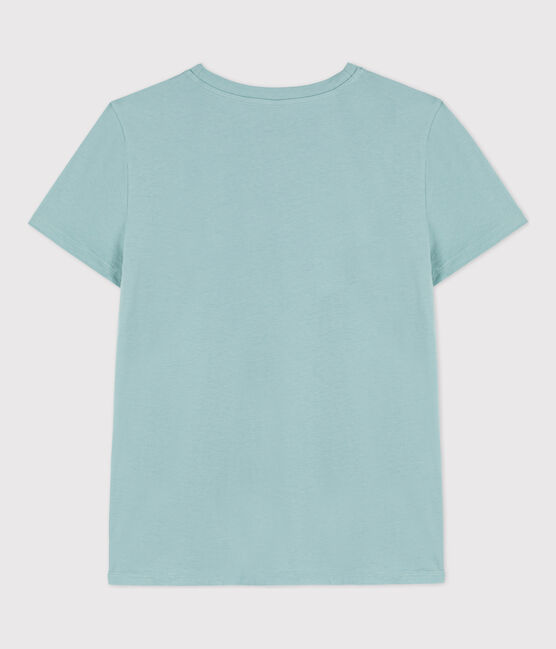 Women's Straight Round-Neck Cotton T-Shirt BOB green
