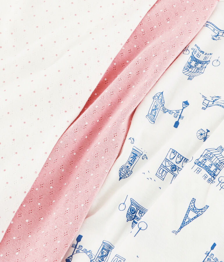 Girls' Ribbed Pyjamas - 2-Piece Set multicolor