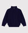 Children's plain cotton shawl-neck jumper SOIR