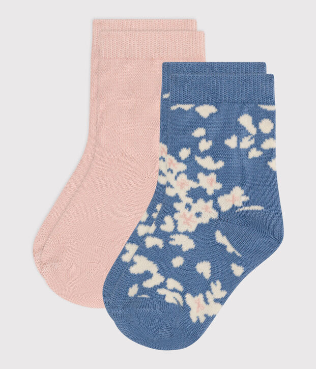 Babies' Floral Socks - 2-Pack multicolor