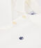 Children's plain long-sleeved cotton polo shirt white