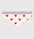 Babies' Heart Patterned Cotton Bandana Bibs - 2-Pack