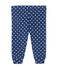 Baby girl's printed leggings MEDIEVAL blue/MULTICO white