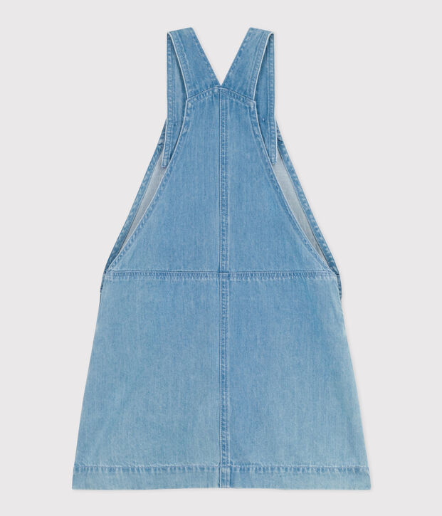 Girls' Light Denim Pinafore blue