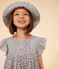 Girls' Blue Floral Cotton Gauze Floppy Sun Hat AVALANCHE /INCOGNITO