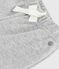 Babies' plain cotton trousers FUMEE CHINE grey