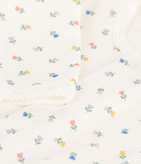 Floral Cotton Bodyjama MARSHMALLOW white/MULTICO white