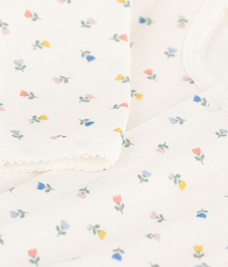 Floral Cotton Bodyjama white/multicolor