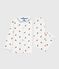 Children's buttoned printed cotton pyjamas MARSHMALLOW /OLYMPIC /MULTICO