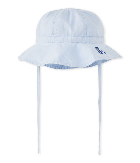 Baby girl's plain hat Bleu blue