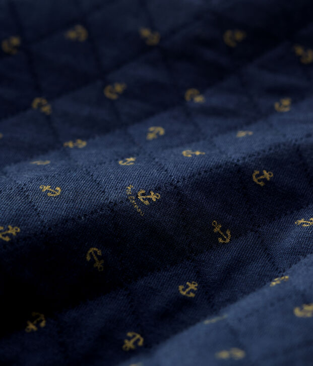 Babies' Quilted Sweatshirt blue/beige