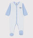 Pinstriped Cotton Sleepsuit