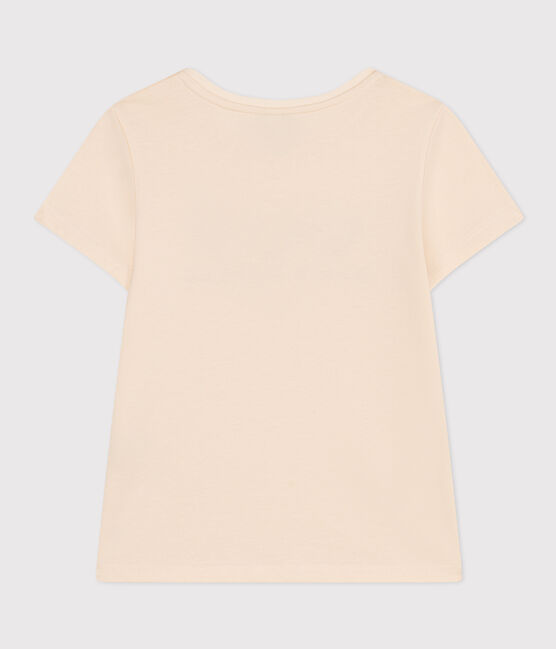 Girls' Lightweight Jersey T-Shirt AVALANCHE white/MEDIEVAL