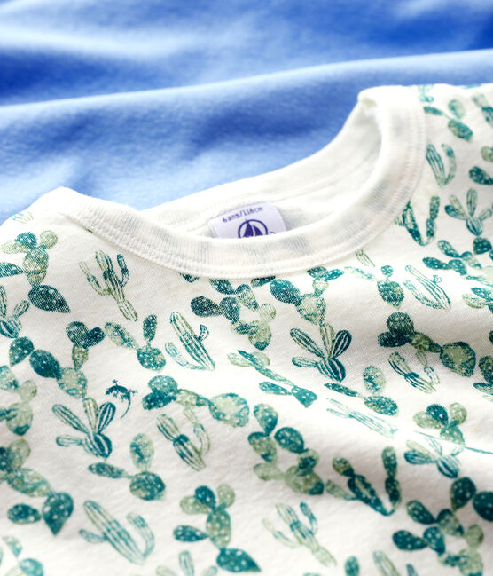 Boys' Short-sleeved Cactus Pattern Cotton and Linen Blend T-Shirt - 2-Pack variante 1