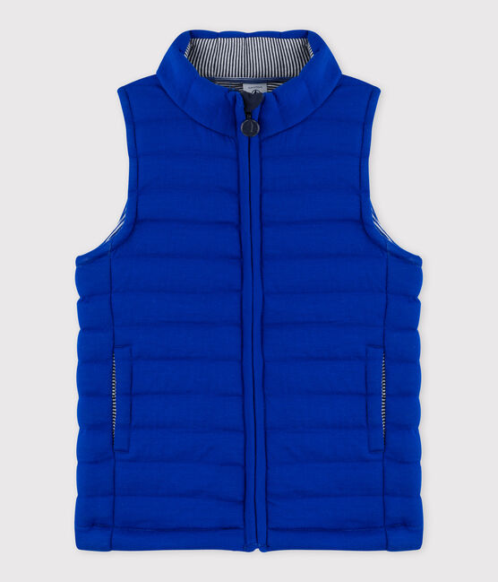 Children's Unisex Quilted Tube Knit Jacket SURF blue