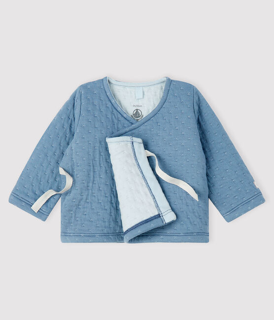 Babies' Tube Knit Cardigan TEMPETE grey