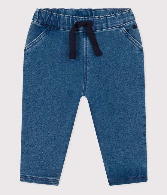Babies' Eco-Friendly Denim Jeans BLEU DELAVE blue