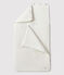 Babies' White Organic Cotton Tube Knit Baby Nest MARSHMALLOW white
