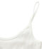 Women's light cotton camisole top Lait white