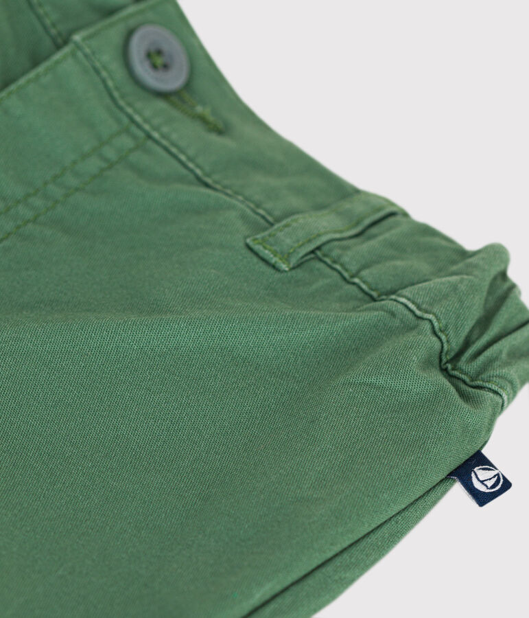 Babies' serge shorts PALMERAIE green