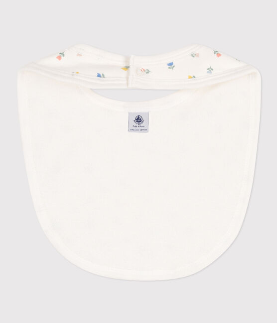Printed Cotton Bib MARSHMALLOW white/EDNA