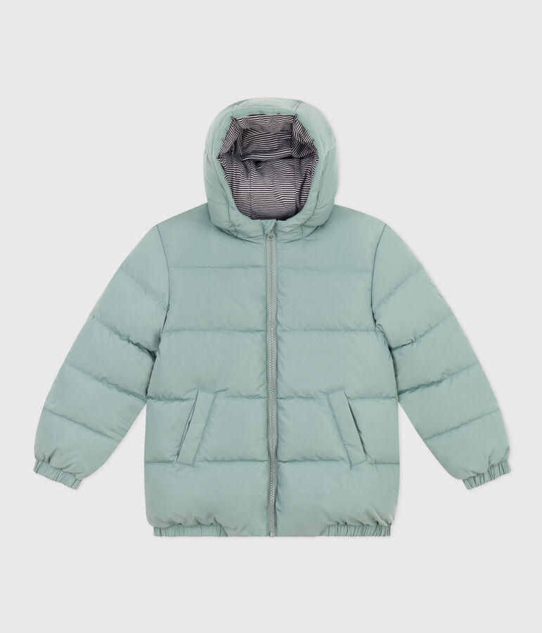Children's unisex puffer jacket green