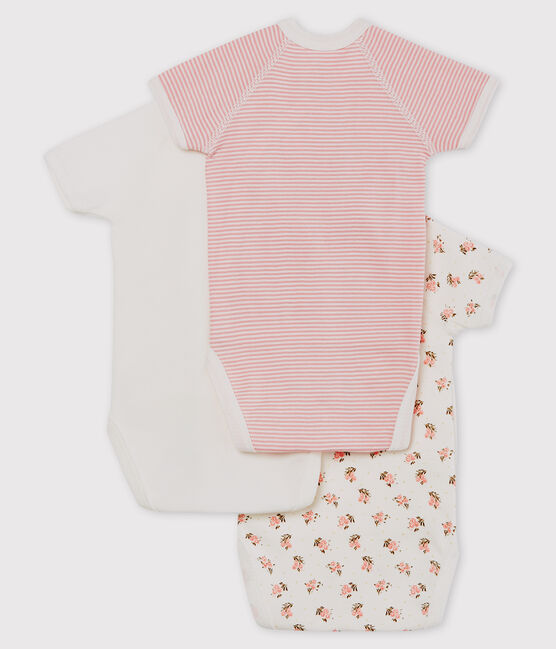 Short-sleeved newborn bodysuit - Set of 3 variante 2