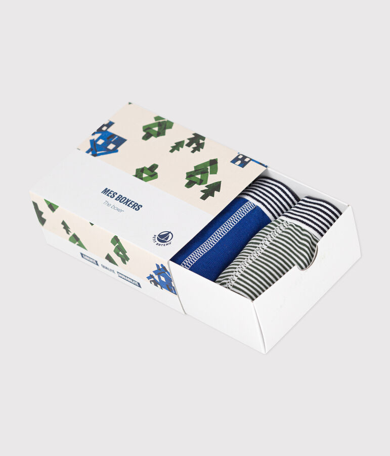 Boys' Chalet Cotton Boxer Shorts - 3-Pack multicolor