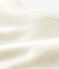 Girls' Strappy Top in Cotton/Wool/Silk MARSHMALLOW white