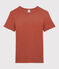 Women's Iconic Organic Cotton T-Shirt With Decorative Stitching OMBRIE brown
