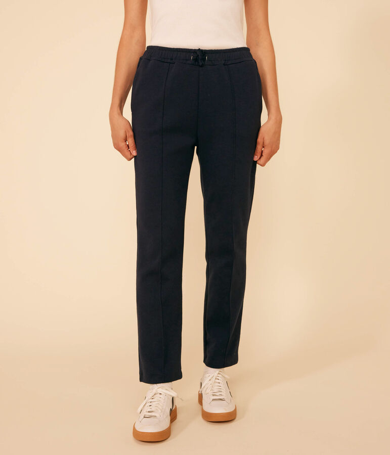 Women's Cotton and Elastane Trousers blue