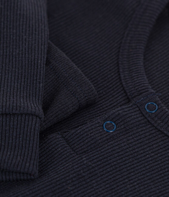 Children's Unisex Plain Cotton/Tencel Pyjamas SMOKING blue