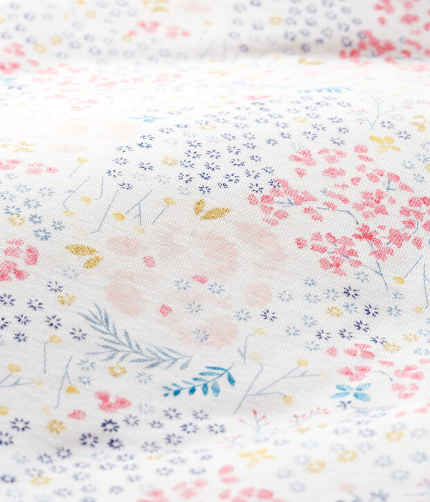 Baby Girls' Reversible Ribbed Sleeping Bag white/multicolor