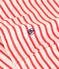 The Boxy stripy cotton T-Shirt for women AVALANCHE red/SPICY